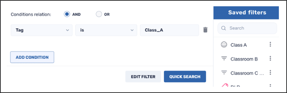 Device Groups and Filters--creating a device group by using a filter