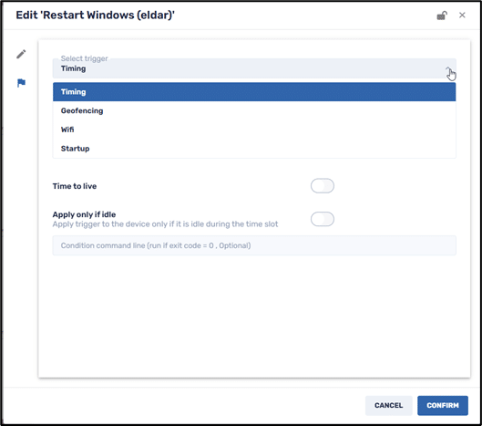 Schedule and Trigger repository item